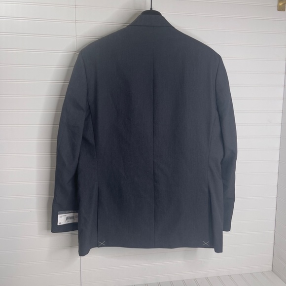 NWT Van Heusen Talon Suit Set Jacket 42R Pants 35W 32L Charcoal Grey - Picture 6 of 13